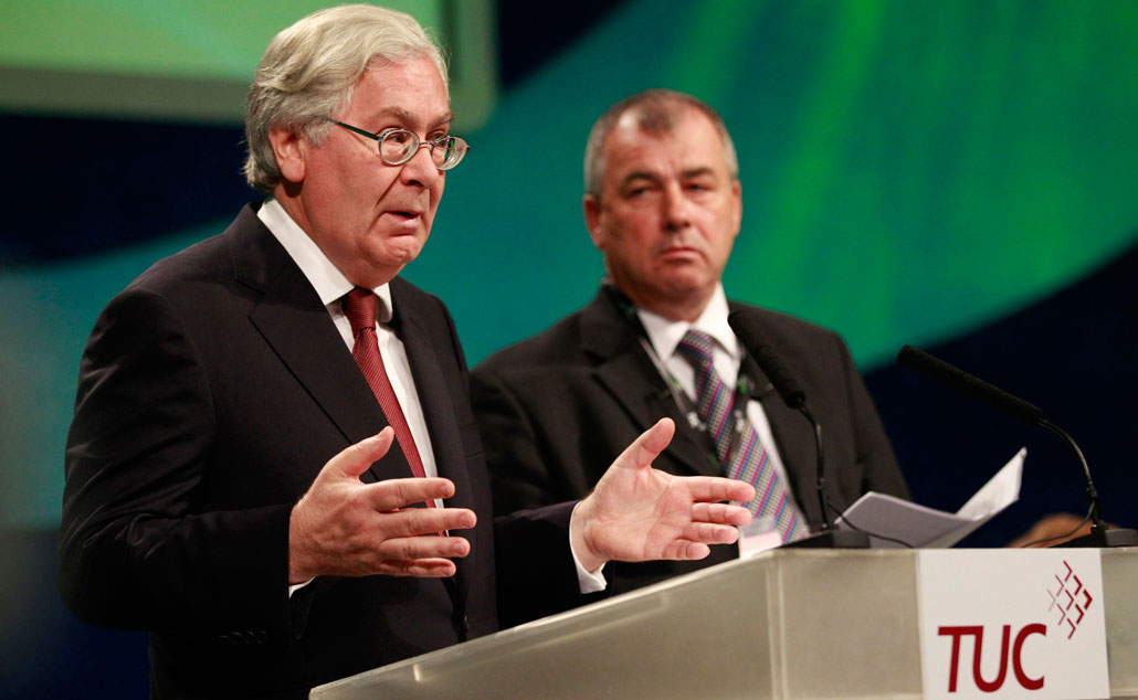 Mervyn King och Brendan Barber