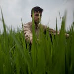 Muhammed Azam sålde sina risfält för att köpa sin biljett till Sverige. I dag arbetar han på andras risfält när chansen ges.