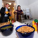 Hans Eriksson, Talentum och LO-Tidningens Eva Vaihinen.