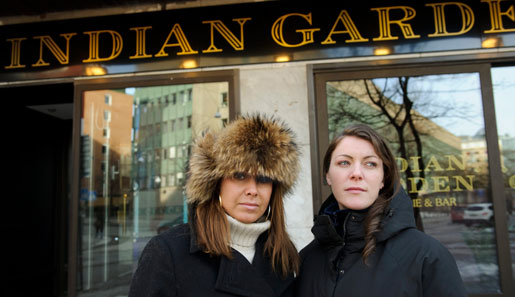 Restaurangchefen Hanan Touma och servitrisen Kristin Tedelius utanför nyöppnade Indian Garden. Kristin Tedelius sa upp sig från ett heltidsjobb. Nu har hon hittat ett jobb på deltid och söker heltid. Hanan Touma söker inte jobb. Hennes uppsägningstid går ut först i nästa vecka.