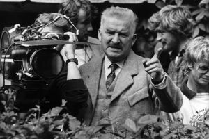 Hans Alfredson under inspelningen av filmen Den enfaldige mËrdaren