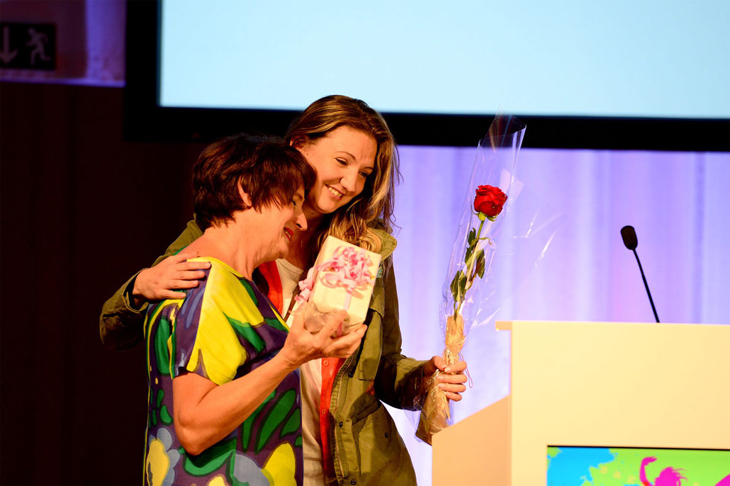 Gabriella Pichler fick Kommunals kulturpris för sin film Äta sova dö.