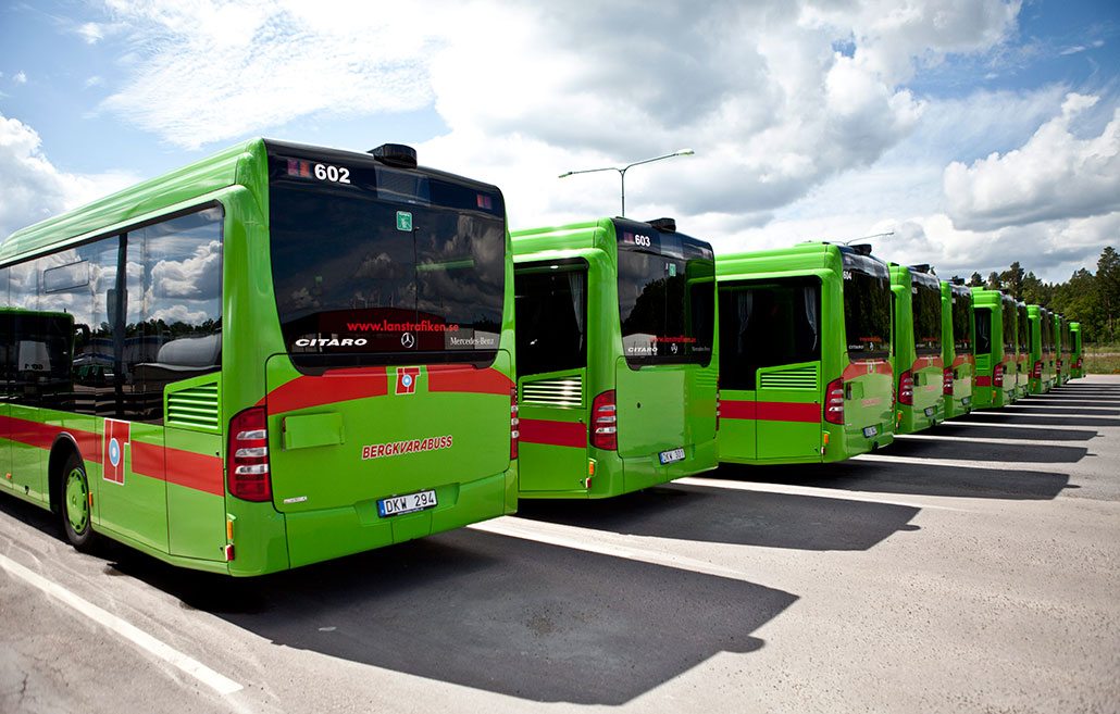 Strejk i Strängnäs. Här tog Bergkvarabuss över i augusti. Alla förare fick inte följa med till sex månaders provanställning. En del fick komma tillbaka som timanställda och jobba vid behov.