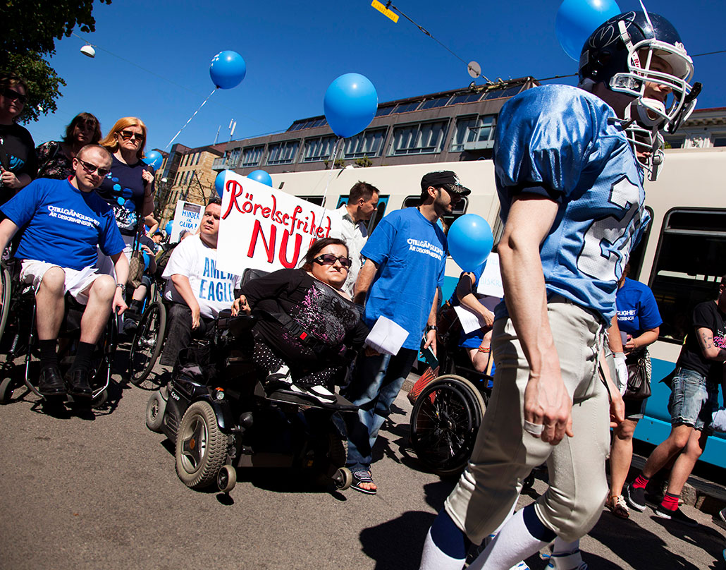 Marsch för tillgänglighet. Tillgängligheten måste öka även på arbetsmarknaden. 
