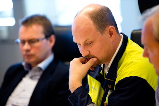 Anders Fröberg VD Borealis och Patrik Andersson från IF Metall varnar för att jobb inom kemiindustrin hotas.