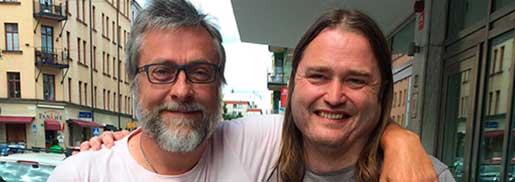 Ombudsman Rolf Sjöstrand och klubbordförande Jens Kvist Christensen jublar över det nya avtalet.