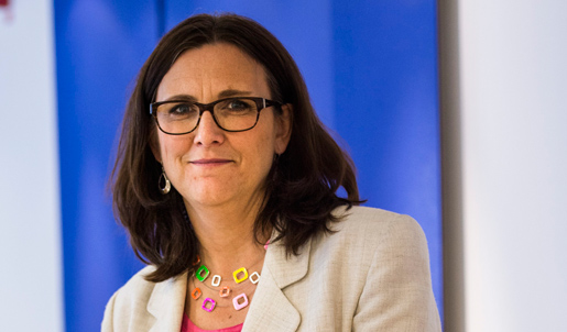 Cecilia Malmström, EU-kommissionär hoppas att TTIP är klart nästa år. Foto: Per Larsson