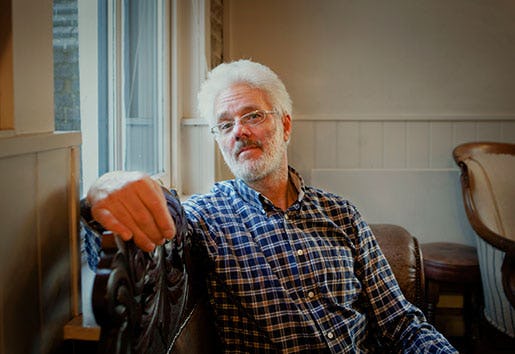 John Hamilton från People before profit är inte rädd för direktaktioner – även om de är olagliga – för att hemlösa ska få bostäder. Foto: Åsa Westerlund