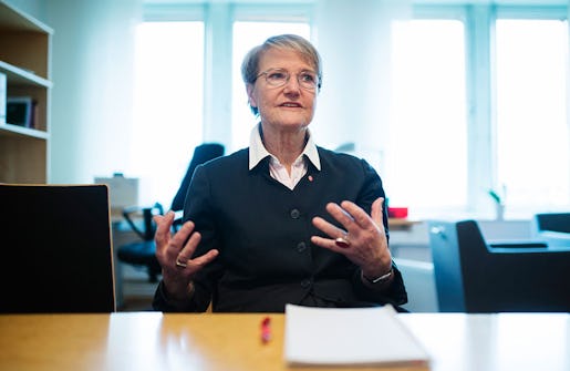 Framtidsminister Kristina Persson. Foto: Vilhelm Stokstad