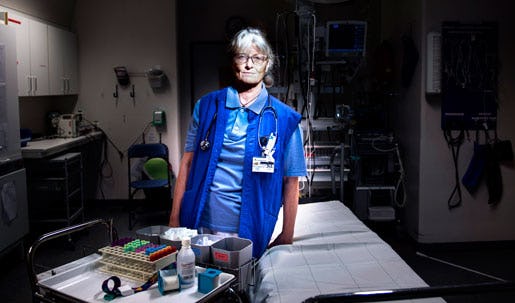 Många som kommer till akuten är missbrukare, och det skapar ofta aggressiva situationer, säger Jessica Fryckstedt. Foto: Pontus Lundahl