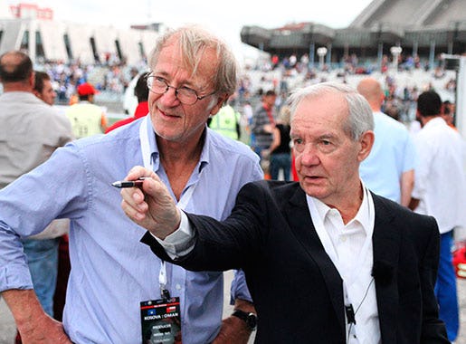 Tom Alandh med Tord Grip, huvudperson i filmen Ur Svennis skugga.