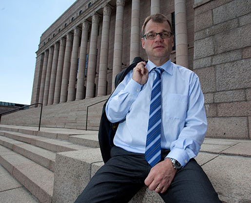 Centerpartiets Juha Sipilä blir statsminister, men än är det oklart vem han ska regera med. Foto: Katri Hyväkkä, finska Centerpartiet