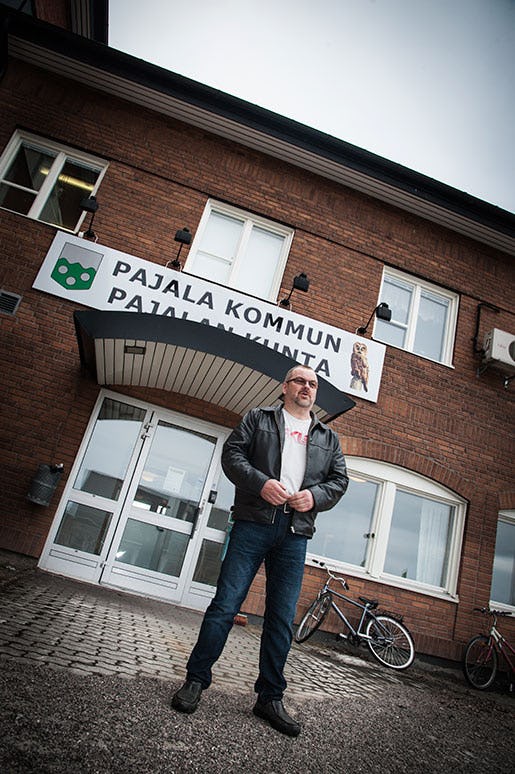 –Jag får kalla kårar när de pratar om utländska köpare, säger Pajalas kommunalråd Harry Rantakyrö, tidigare gruvfackbas i Kiruna. Foto: Kim Kangas
