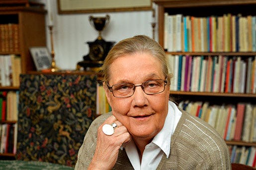 Caroline Krook har lagt ner sin biskopsstav och är pensionär numera. Foto: Anders Wiklund