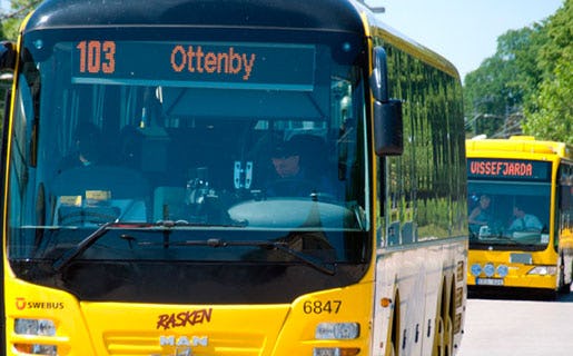 Länsbuss i Kalmar. Foto: www.kalmar.com