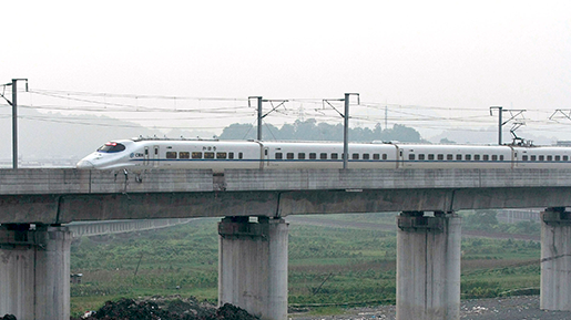 Kinesiska höghastighetståg har varit omdiskuterade på grund av riskabelt höga farter. Här ett tåg i Wenchou i Kina. Foto: Chinatopix