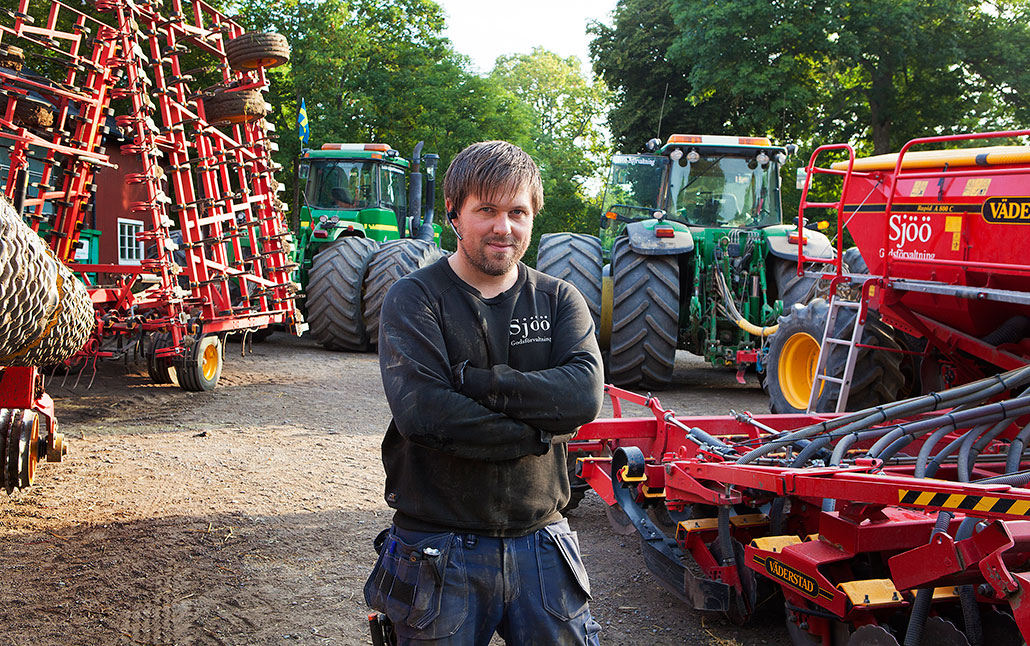 Markus Robért, lantarbetare. Foto: Carl von Scheele