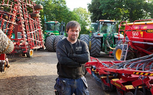 Markus Robért, lantarbetare. Foto: Carl von Scheele