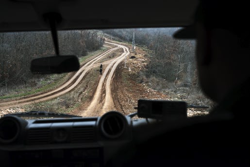 ELHOVO 2014-01-31 274 kilometer ‰r Bulgariens gr‰ns mot Turkiet. Sedan november fˆrra Âret har antalet bulgariska gr‰nsvakter tredubblats. Foto: Jacob Zocherman / Kontinent / TT / kod 10510