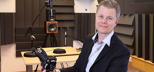 När Limes Audio började anställa folk tecknade företaget kollektivavtal. Det är så det fungerar på svensk arbetsmarknad, säger Fredric Lindström, företagets grundare. Foto: Infotech Umeå
