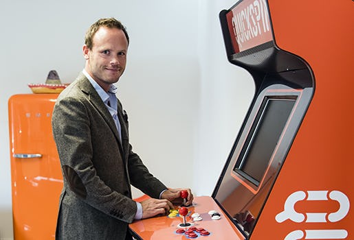 Daniel Lindberg är CEO på Quickspin, som startades 2011 och utvecklar mjukvara för kasinospel. Kollektivavtal är oflexibelt, anser han. Foto: Martin Fältström