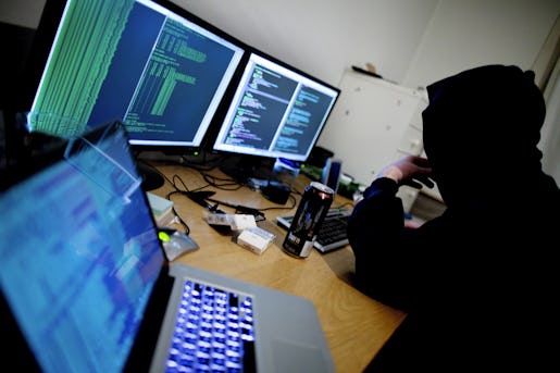 Oslo 20120125. Illustrasjonsfoto. Hacking, hackere og datakriminalitet blir av mange oppfattet som et alvorlig samfunnsproblem. Foto: Thomas Winje ÿijord / Scanpix NORGE / SCANPIX / kod 20520