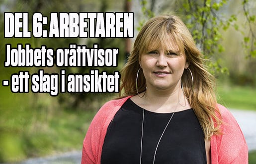 NORRTƒLJE 2015-05-06 UPPDRAG TIDNINGEN ARBETET Malin Skoglund. Bild till artikelserie om r‰ttvisa. Foto: Pontus Lundahl / TT / kod 10050