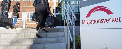 MALM÷ 20140630 Migrationsverket p Agnesfridsv‰gen i Malmˆ. Flyktingstrˆmmarna frÂn Irak och Syrien ˆkar. Foto: Ludvig Thunman / TT / Kod 10600