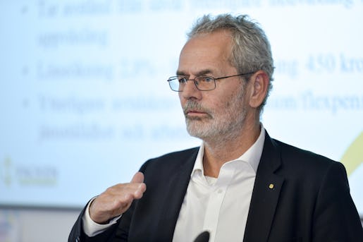 STOCKHOLM 20151102 IF Metalls ordfˆrande Anders Ferbe n‰r facken inom industrin hÂller presskonferens om lˆnekrav och allm‰nna krav inom viktiga omrÂden. Foto: Marcus Ericsson / TT / Kod 11470