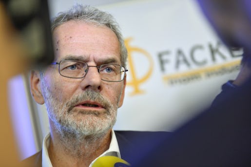 STOCKHOLM 20151102 IF Metalls ordfˆrande Anders Ferbe n‰r facken inom industrin hÂller presskonferens om lˆnekrav och allm‰nna krav inom viktiga omrÂden. Foto: Marcus Ericsson / TT / Kod 11470