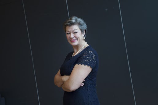 STOCKHOLM: 20151106 Arbetsmarknadsminister Ylva Johansson fˆr tidningen Arbetet Foto: Stina Gullander/ TT / KOD 1310