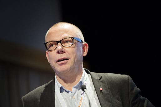 STOCKHOLM 20141122 Jari Visshed valdes till tredje fˆrbundsordfˆrande p Fastighets kongress Foto: Jessica Gow / TT / Kod 10070