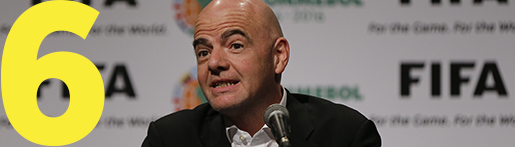 FIFA:s nyvalde president Gianni Infantino. Foto: AP Photo/Jorge Saenz