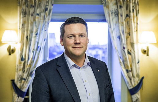 STOCKHOLM 20151211 Tobias Baudin, 1:e vice ordf LO. Foto: Claudio Bresciani / TT / Kod 10090