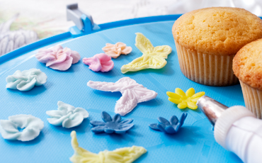 Dekorationer till cupcakes.