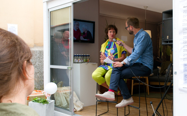 Annelie Nordström hos Aleris i Almedalen.