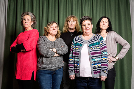 Annelie Ohlsson, Ann-Charlotte Bergelin, Therése Hermansson, Ann-Louise Sonego och Katarina Pettersson.