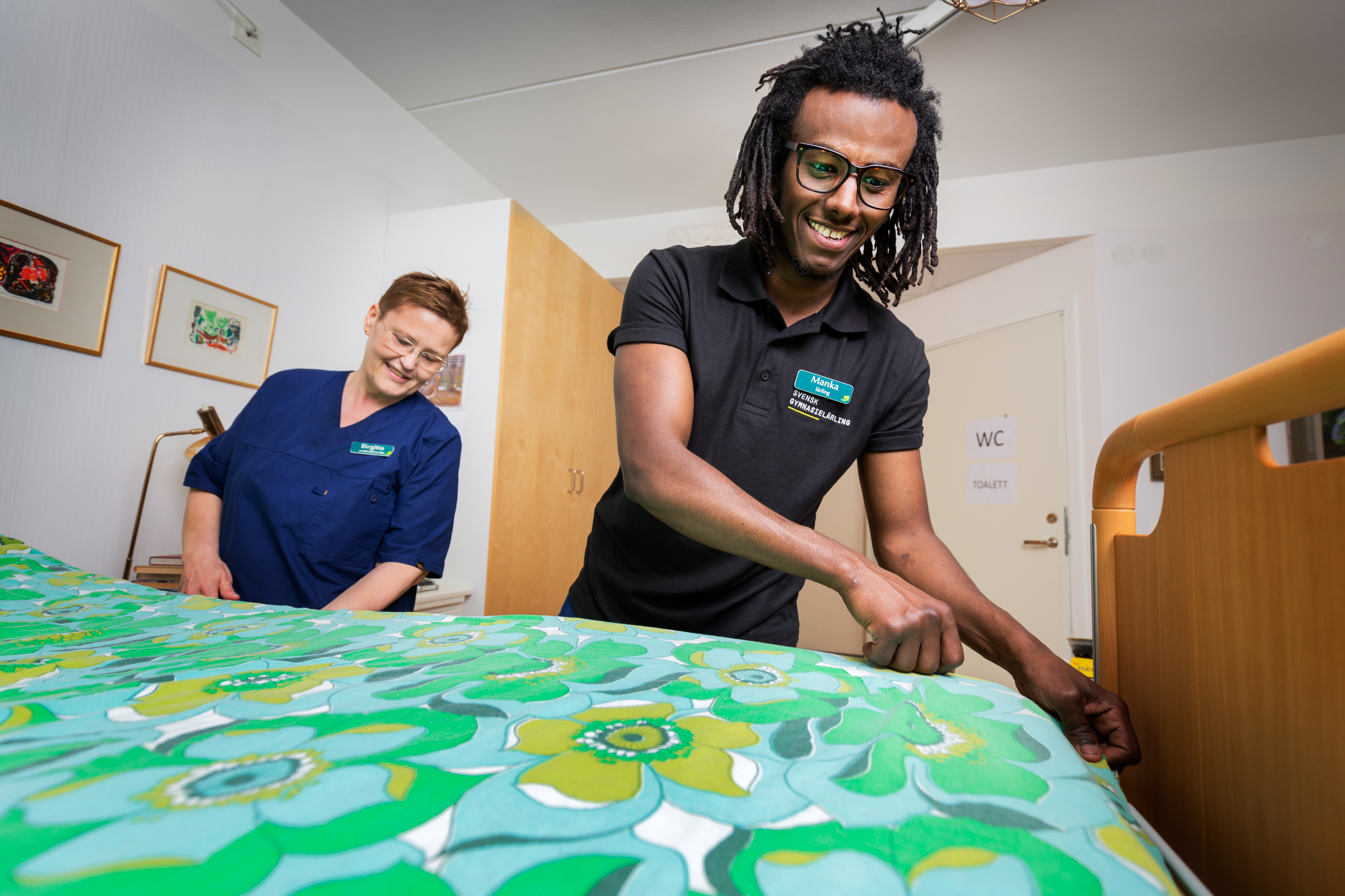 Birgitta Hadavandifard och Abdurahman Ali.