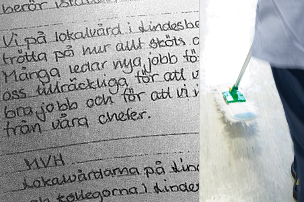 Brevet från städarna i Lindesberg.