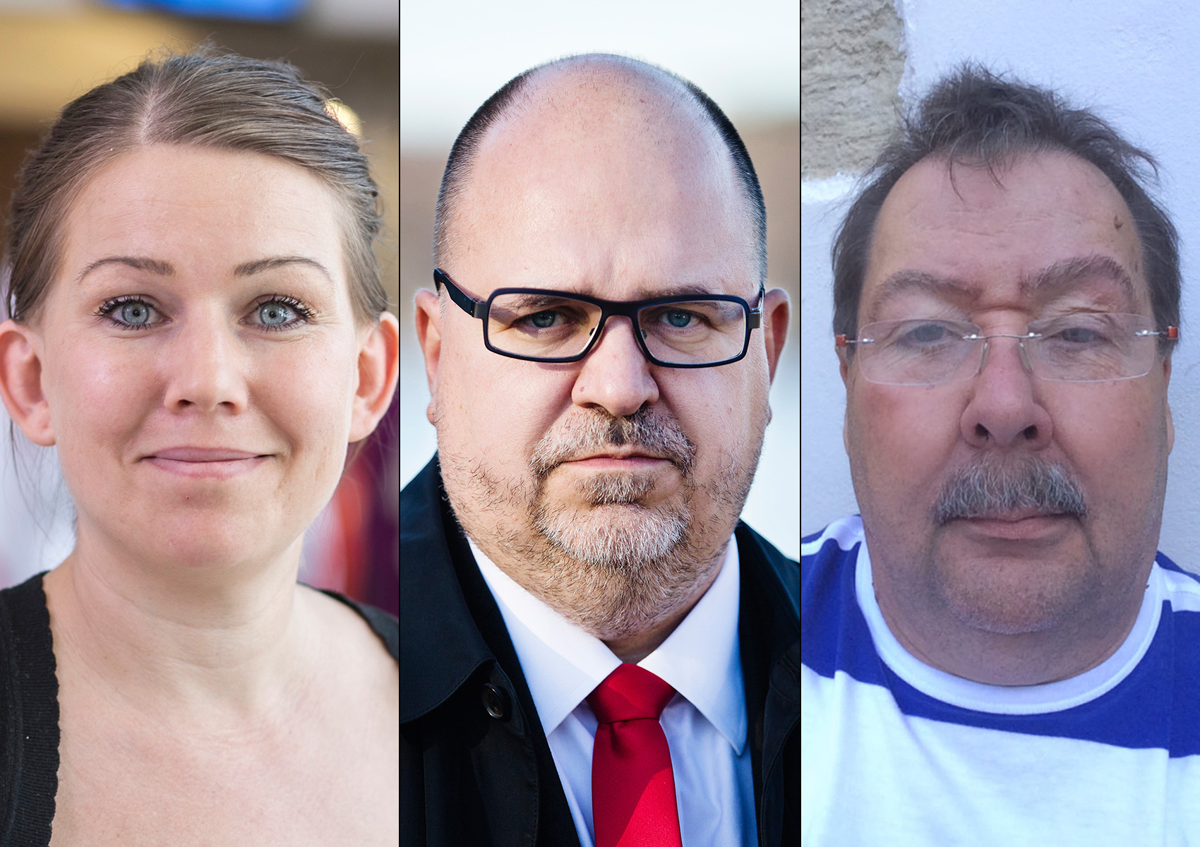 Lisa Bengtsson, Karl-Petter Thorwaldsson och Bengt Sandberg.