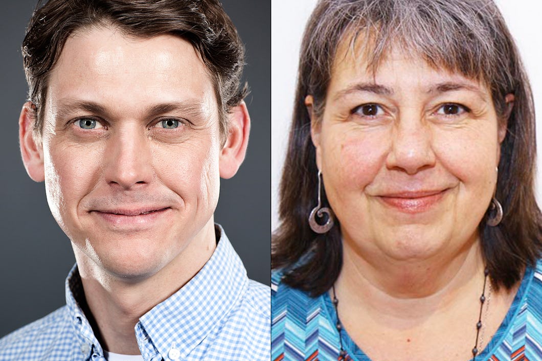 Niklas Hjert, Unionen, och Anne-Maria Carlsgård, Kommunal.