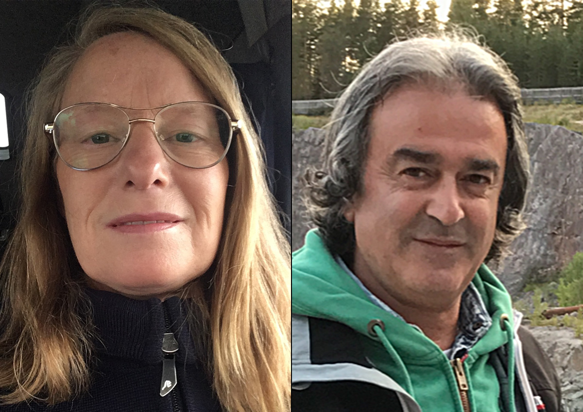 Matilda Sennerfeldt och Jafar Sarehkhani.