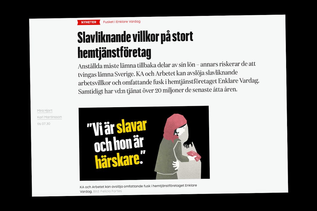 Kommunalarbetarens och Arbetets granskning publicerades 5 mars.