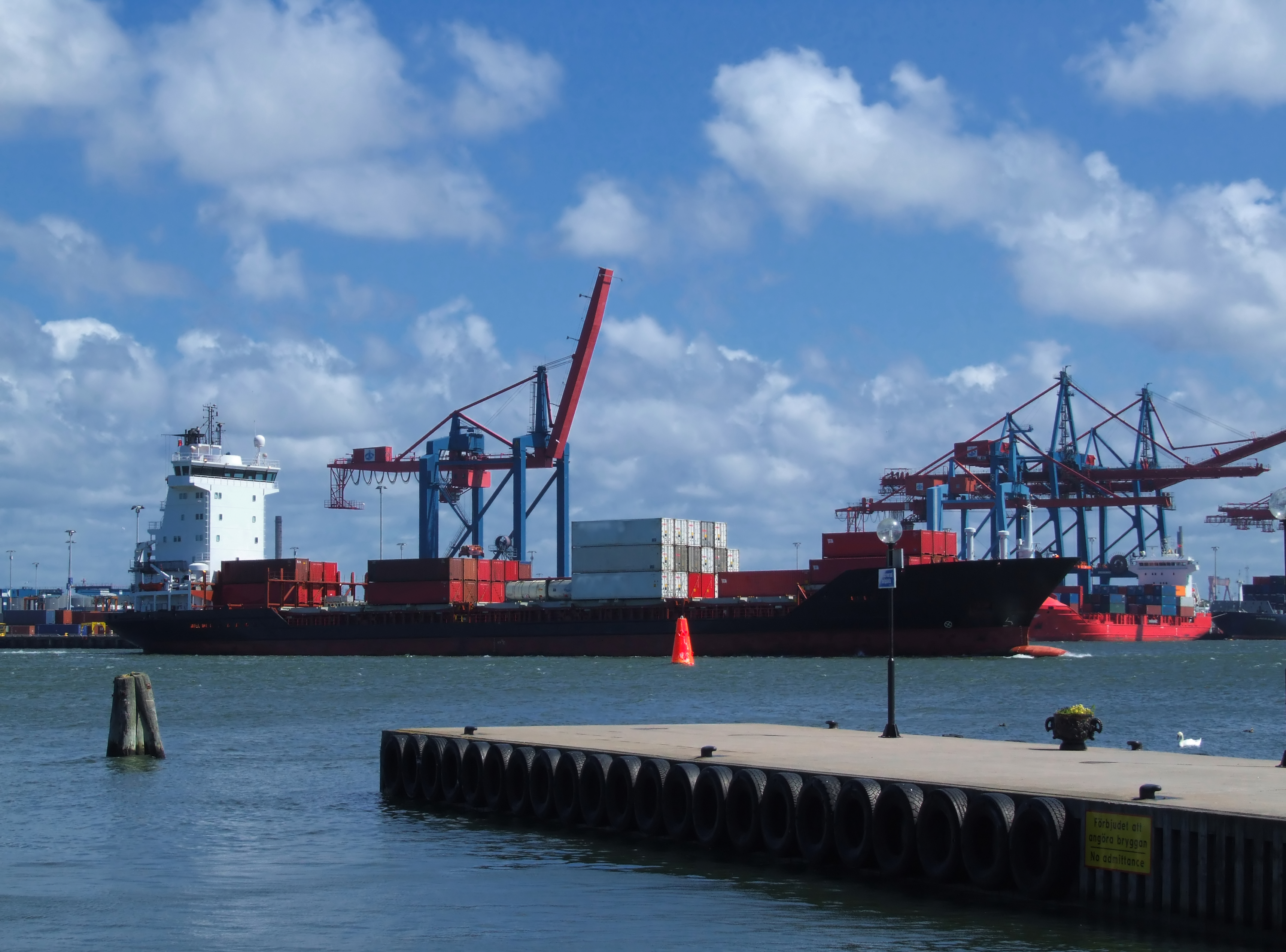 Göteborgs hamn, där konflikten som lett fram till begränsningarna i strejkrätten inleddes.