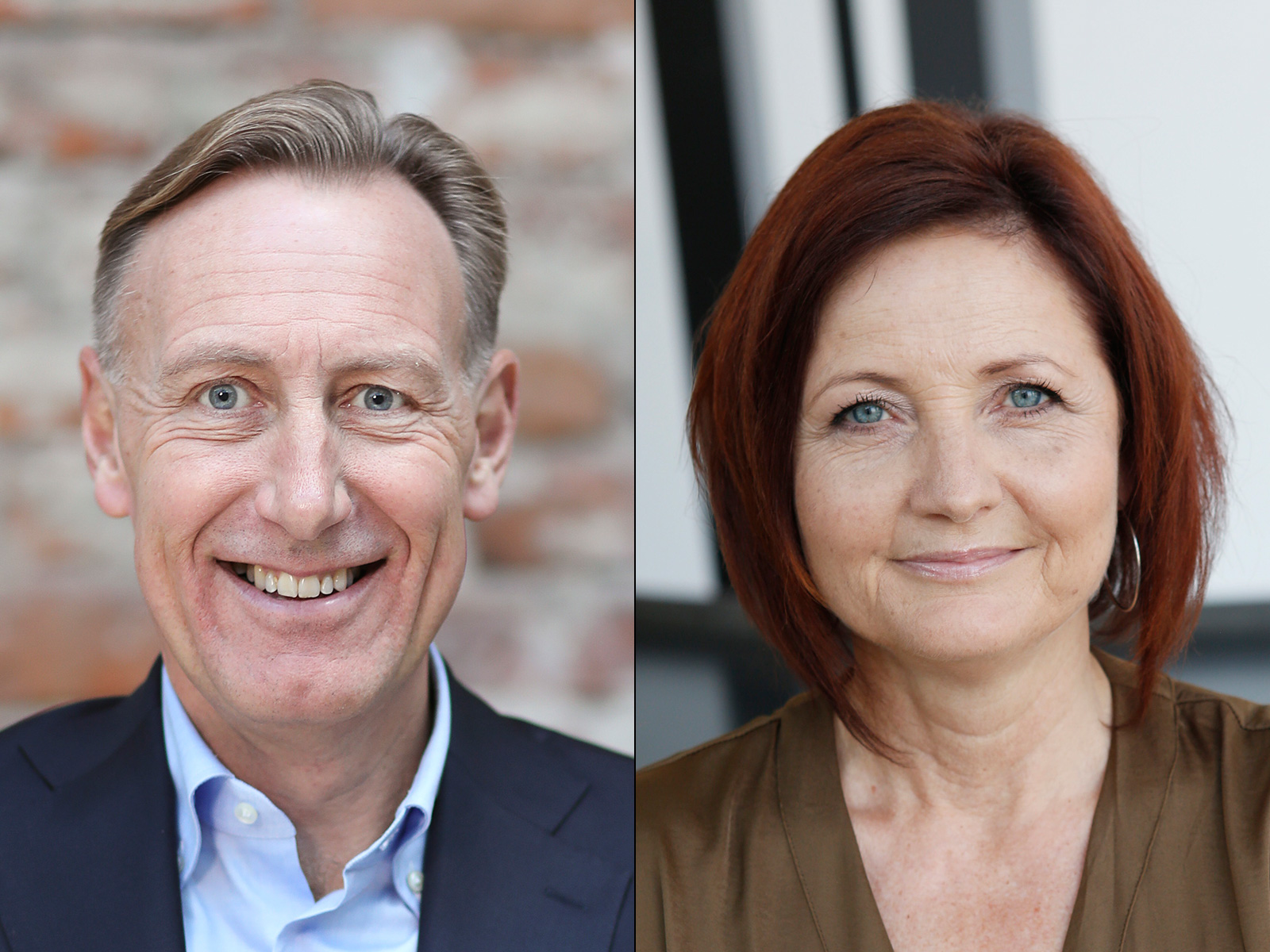 Jan-Olof Jacke, Svenskt Näringsliv, och Marie Nilsson, IF Metall.