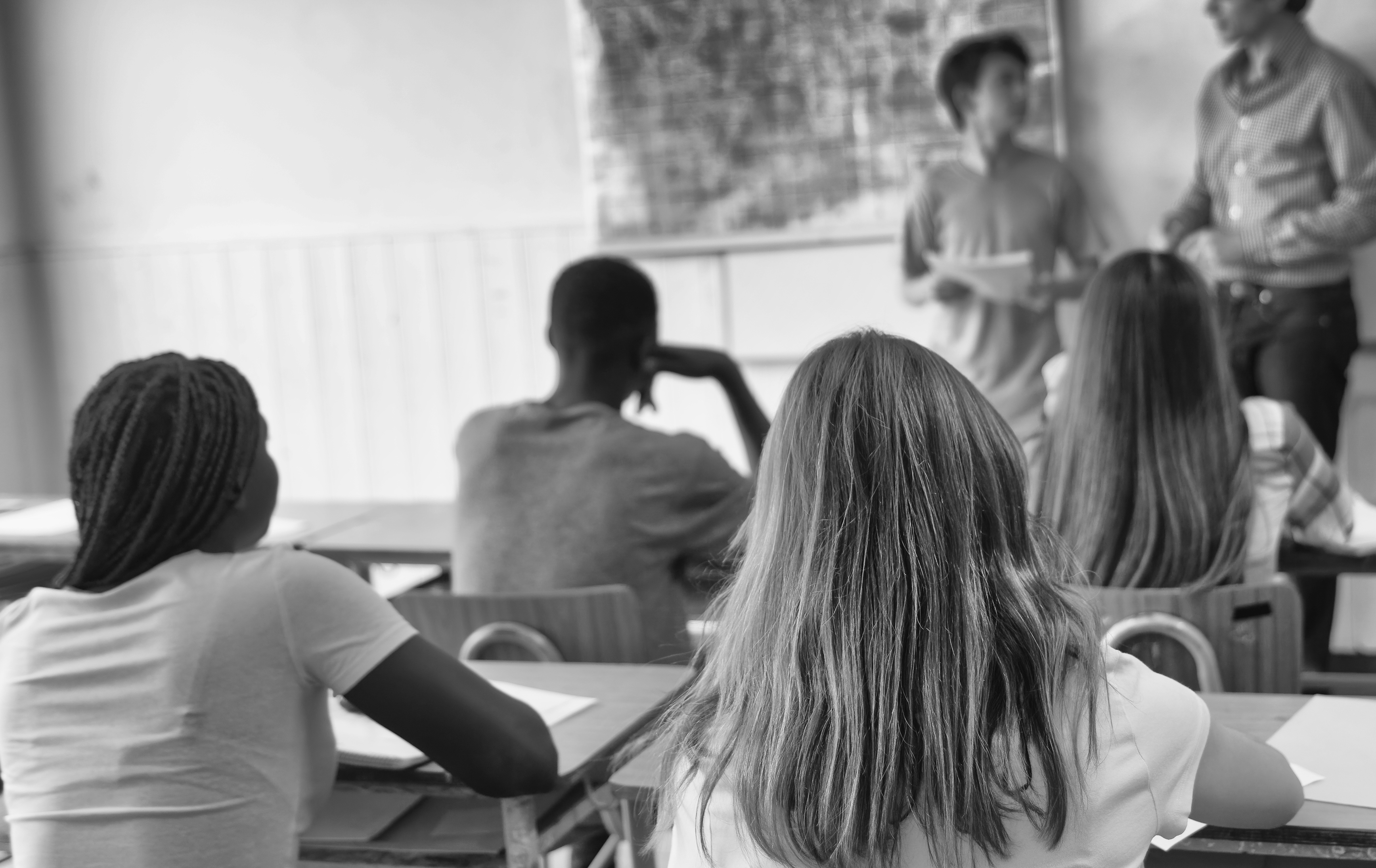 Skolelever (genrebild).