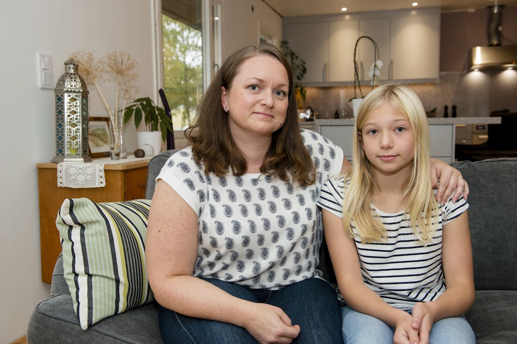 Catrin Zakariasson med dottern Elle Sjöling.