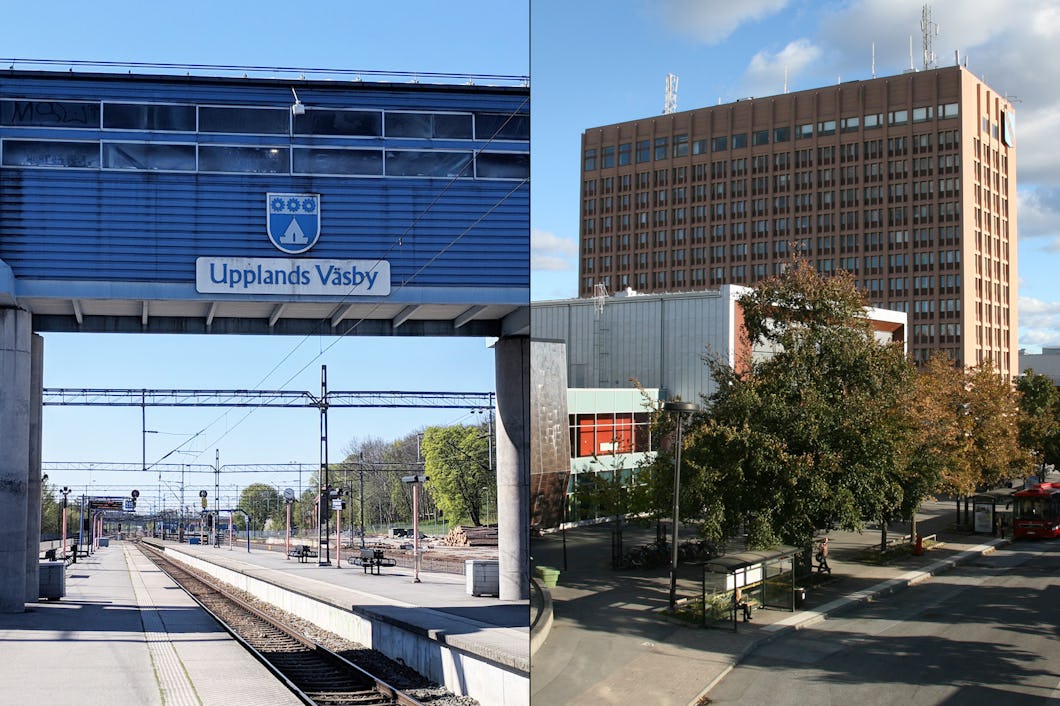 Upplands Väsby och Sollentuna.