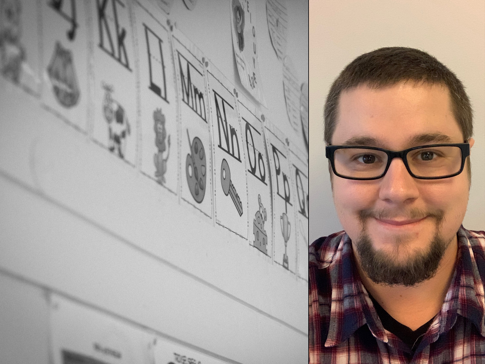 Alexander Trapp, barnskötare. (Bilden från förskolan är en genrebild.)