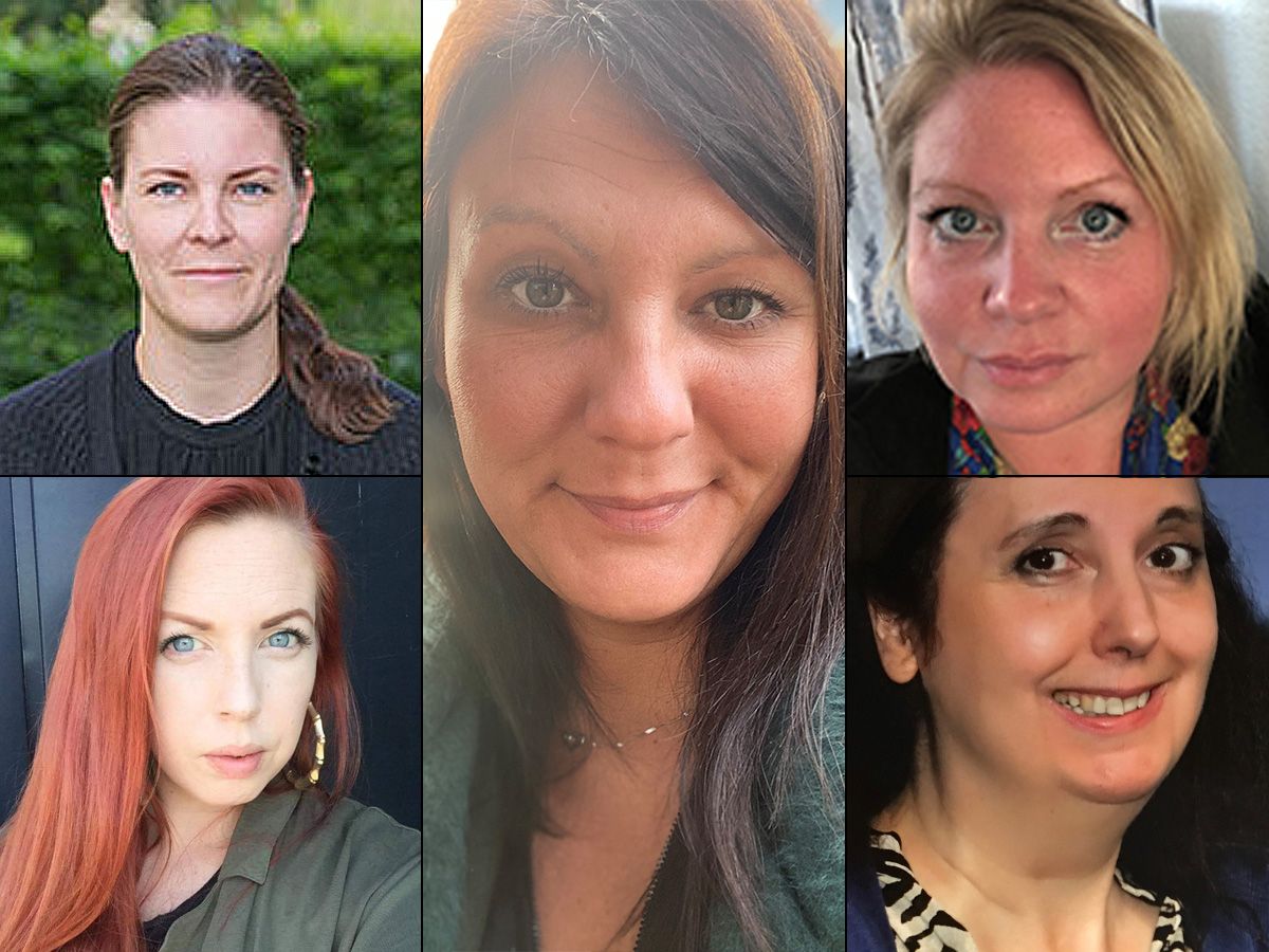 Karin Åkersten, Seko Stockholm, Kajsa Bysell, Hotell och Resturangfacket Stockholm Gotland, Jessica P Klemetsson, Kommunal Stockholms län, Sofia Södergren Poikulainen, Transport avdelning 5 och Clara Cleo Cornell, Musikerförbundet avdelning Öst.